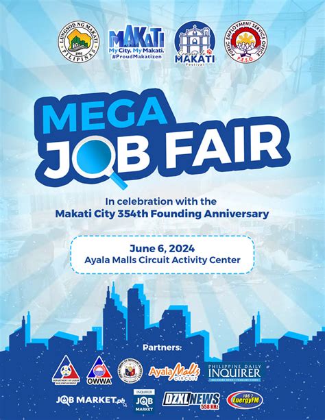 Over 7,400 job vacancies to be offered in Makati Mega Job Fair.